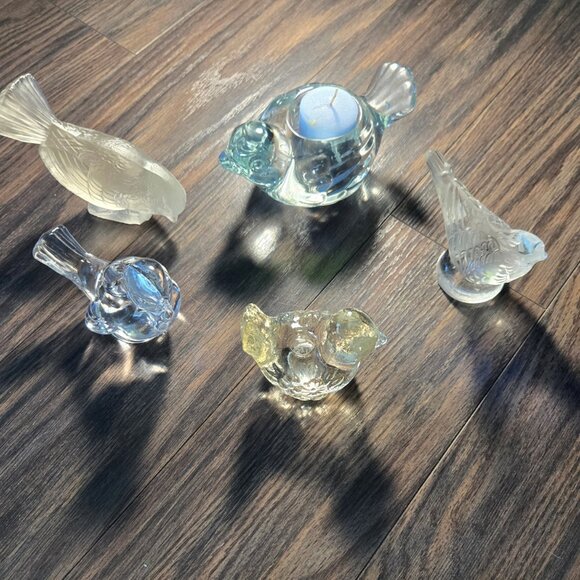 Collection of Vintage Glass Bird Figurines (Five) - Picture 2 of 14